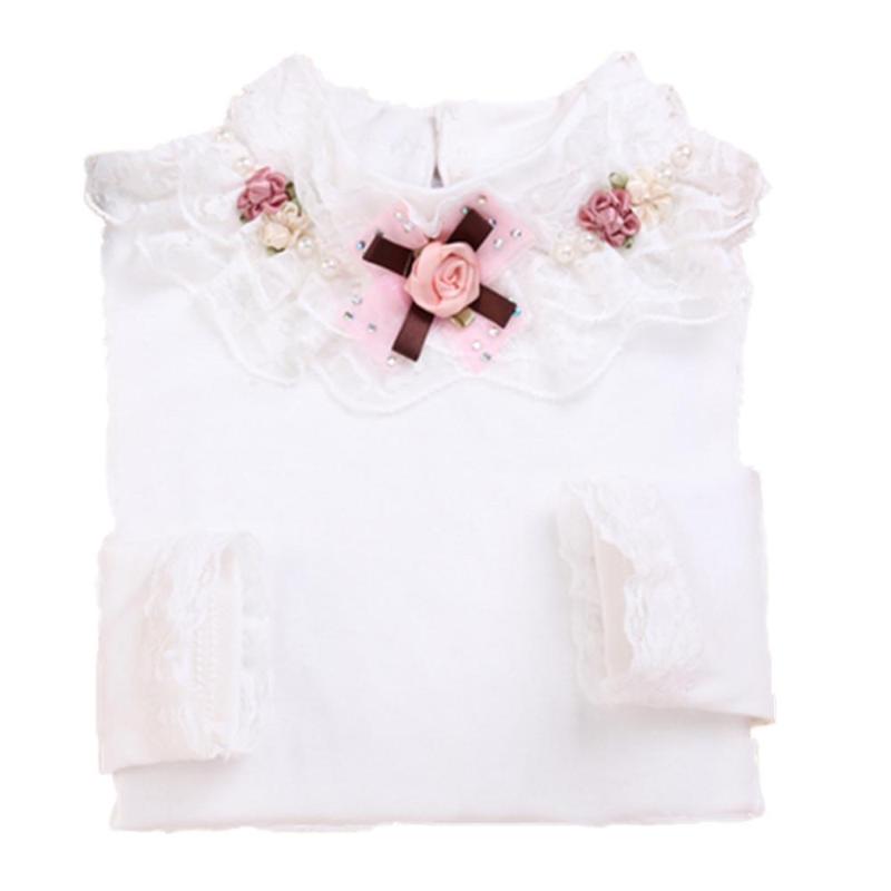 Rose Design Long Sleeve Blouse