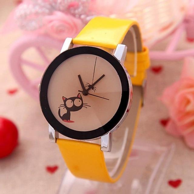 Simple Cute Kitten Watch