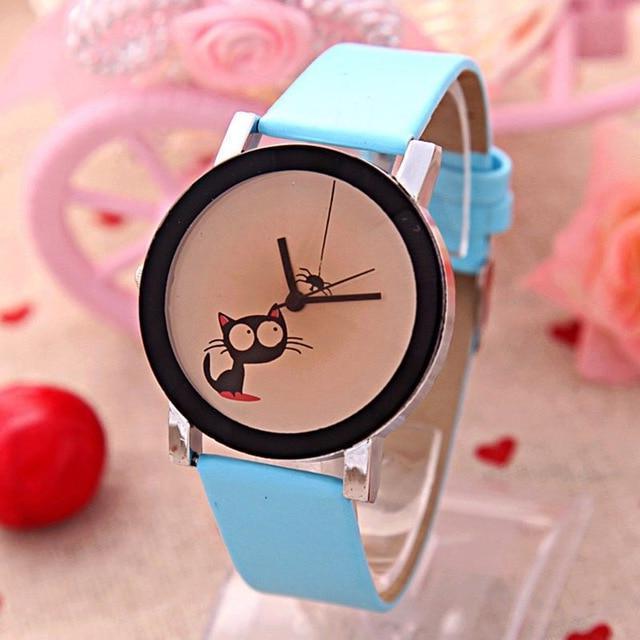 Simple Cute Kitten Watch