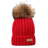 Pom Pom Knitted Beanie