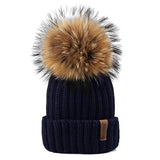 Pom Pom Knitted Beanie