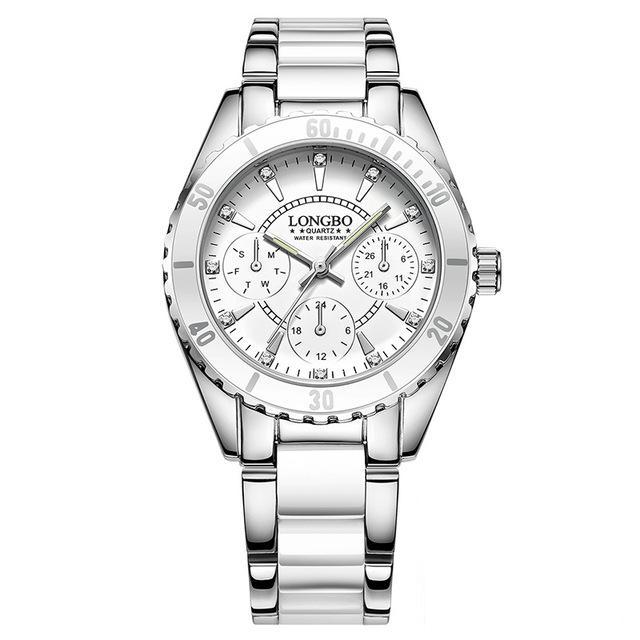 Luxury Ceramic Alloy Pearl Watch