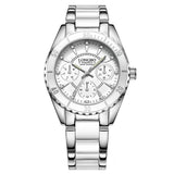 Luxury Ceramic Alloy Pearl Watch