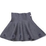 Feather Ball Side Zipper Skirt