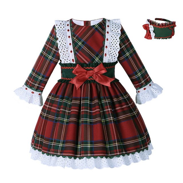 Tartan Laced Cuff Dress