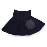 Feather Ball High Waist Skirt