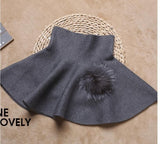 Feather Ball High Waist Skirt