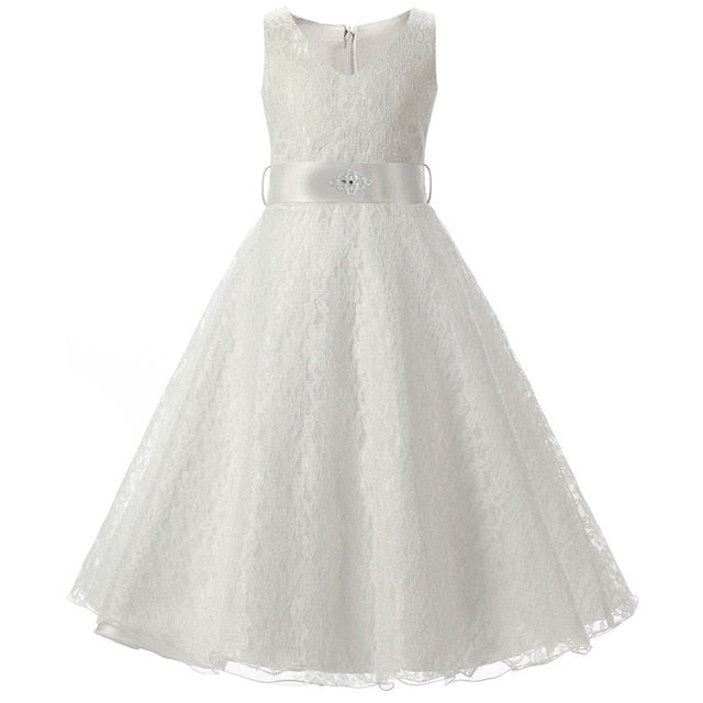 Laced Flower Girl Wedding Dress