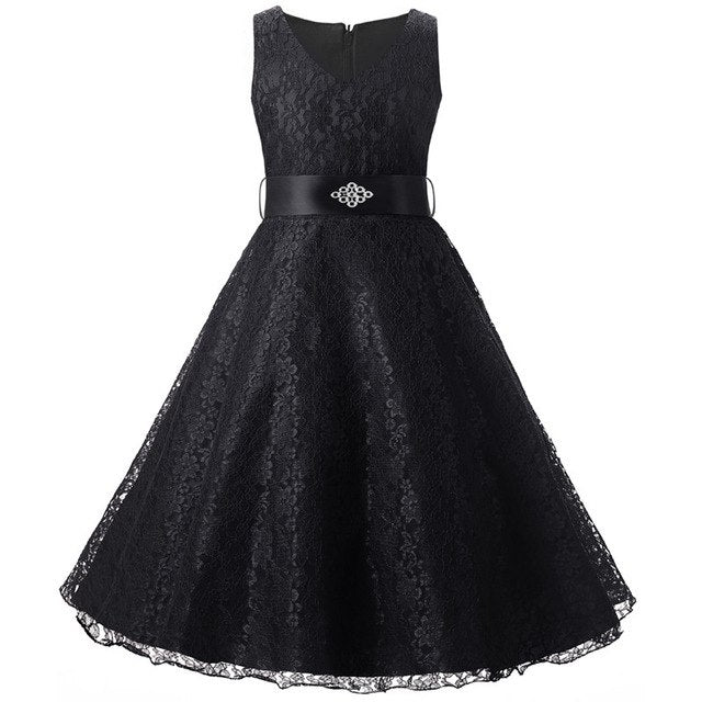 Laced Flower Girl Wedding Dress