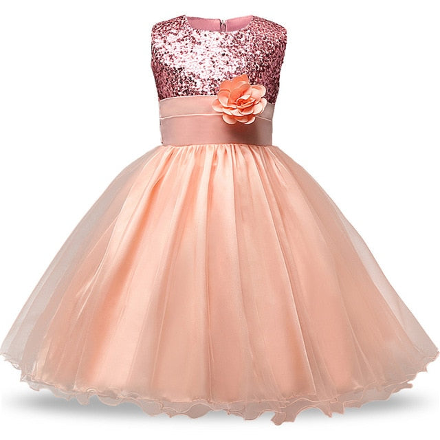 Laced Flower Girl Wedding Dress