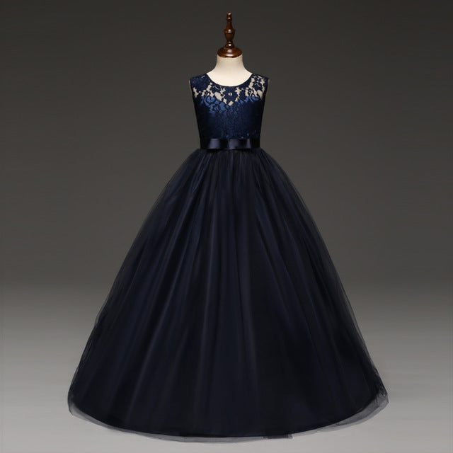 Lace Design Formal Gown