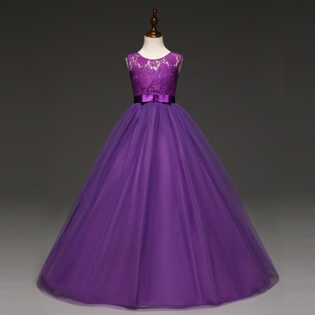 Lace Design Formal Gown