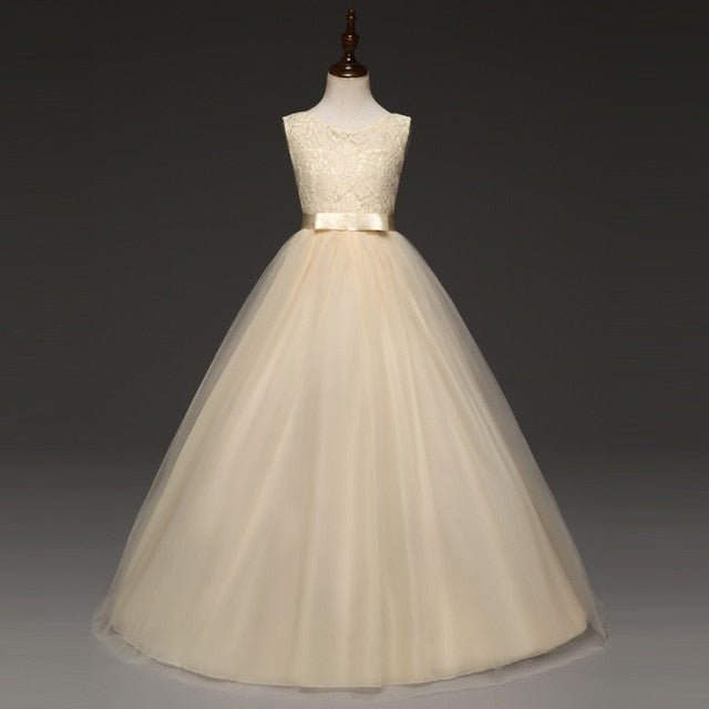 Lace Design Formal Gown