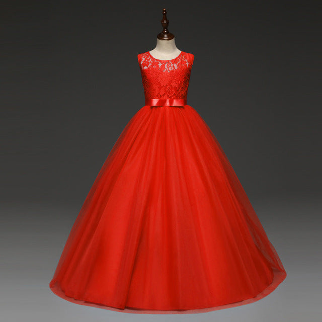 Lace Design Formal Gown