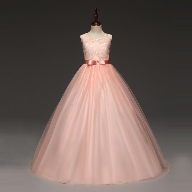 Lace Design Formal Gown