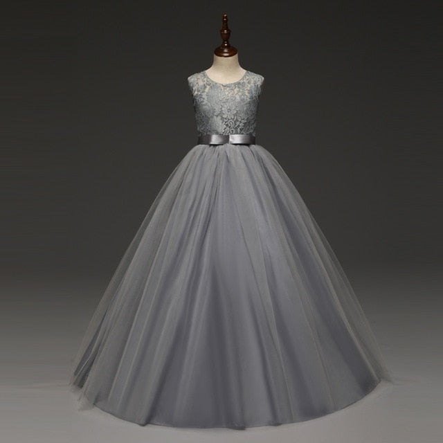Lace Design Formal Gown