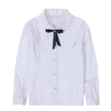 Turn Down Collar Blouse