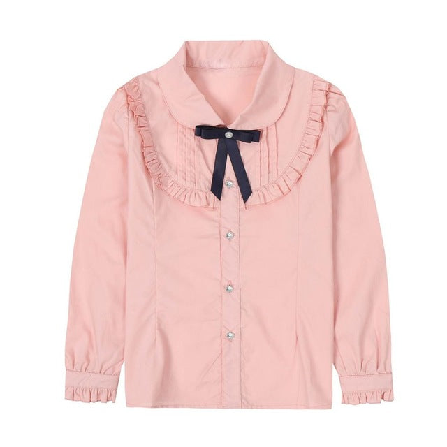 Turn Down Collar Blouse