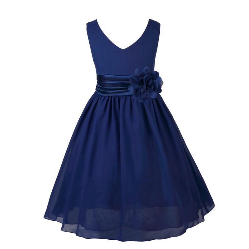 Elegant Floral Waist Band Dress