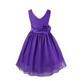 Elegant Floral Waist Band Dress