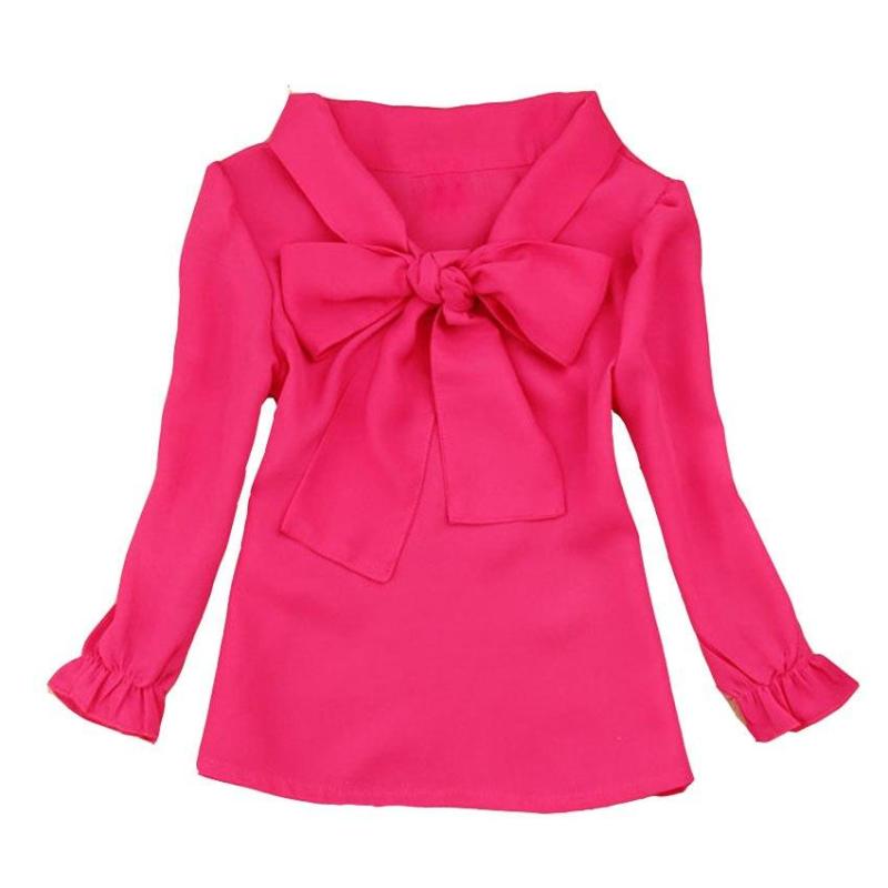 Large Bow Chiffon Blouse