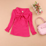 Large Bow Chiffon Blouse