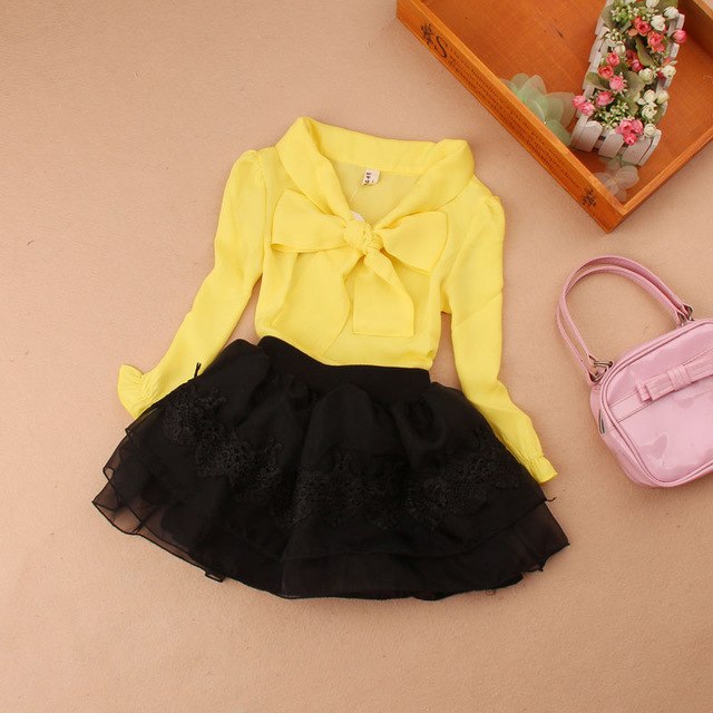 Large Bow Chiffon Blouse