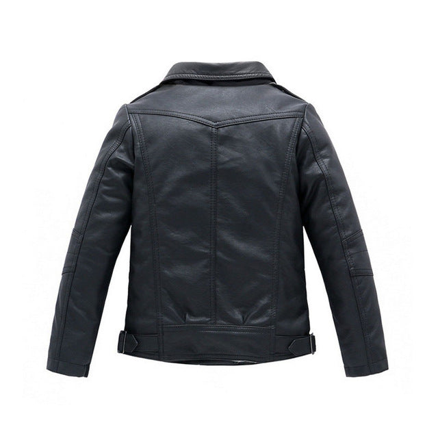 Side Zip Leather Jacket