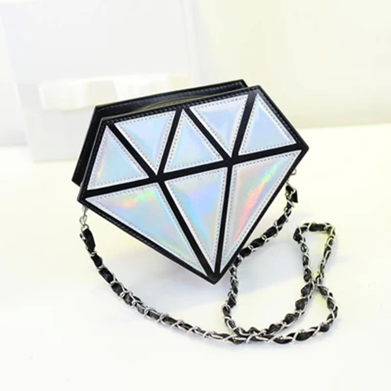 3D Diamond Shape Shoulder Bag