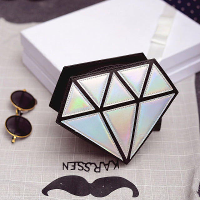 3D Diamond Shape Shoulder Bag