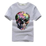 3D Skull Print T-Shirt