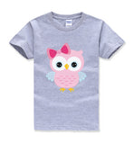 Cartoon Owl Print T-Shirt