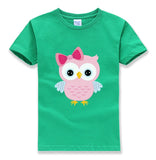 Cartoon Owl Print T-Shirt