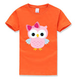 Cartoon Owl Print T-Shirt
