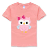Cartoon Owl Print T-Shirt