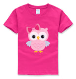 Cartoon Owl Print T-Shirt
