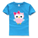 Cartoon Owl Print T-Shirt