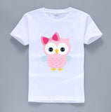Cartoon Owl Print T-Shirt