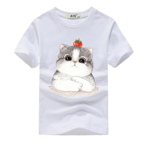 Cute Kitten Short Sleeve T-Shirt