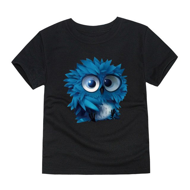 3D Cartoon Owl T-Shirt