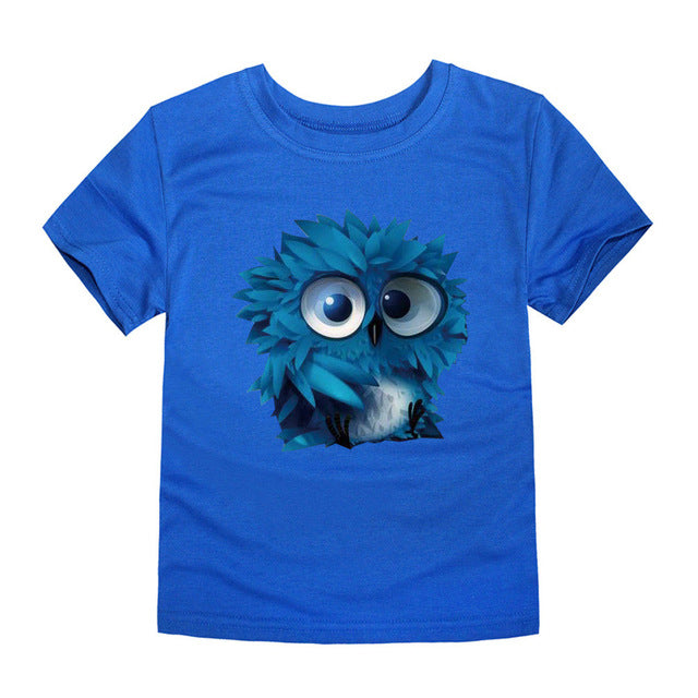 3D Cartoon Owl T-Shirt