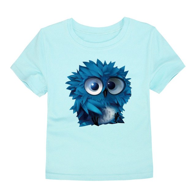 3D Cartoon Owl T-Shirt