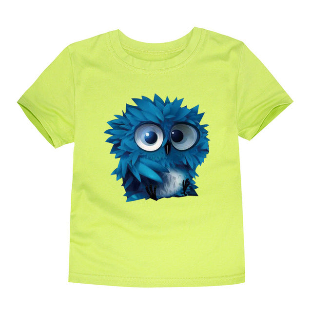 3D Cartoon Owl T-Shirt