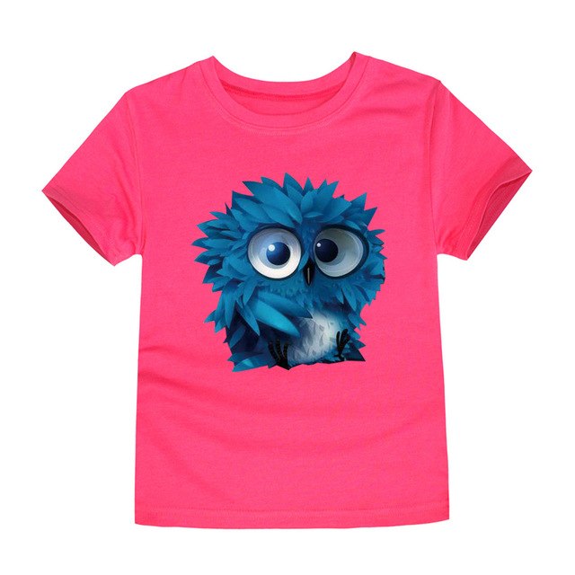 3D Cartoon Owl T-Shirt