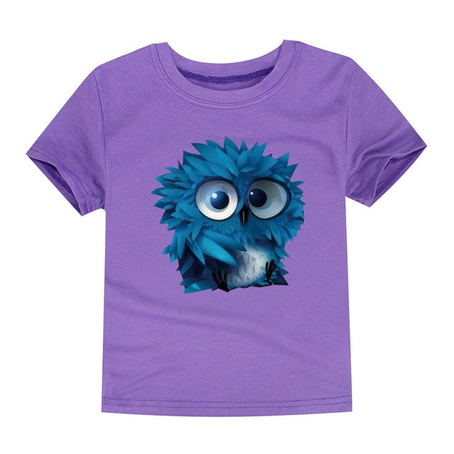 3D Cartoon Owl T-Shirt