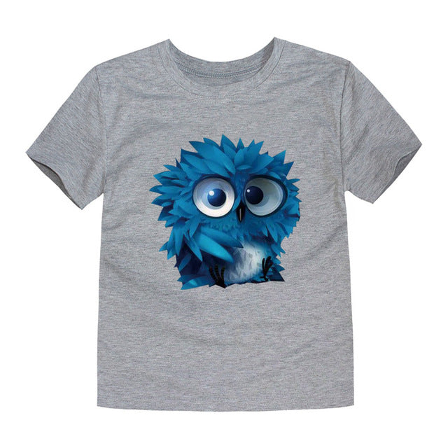 3D Cartoon Owl T-Shirt
