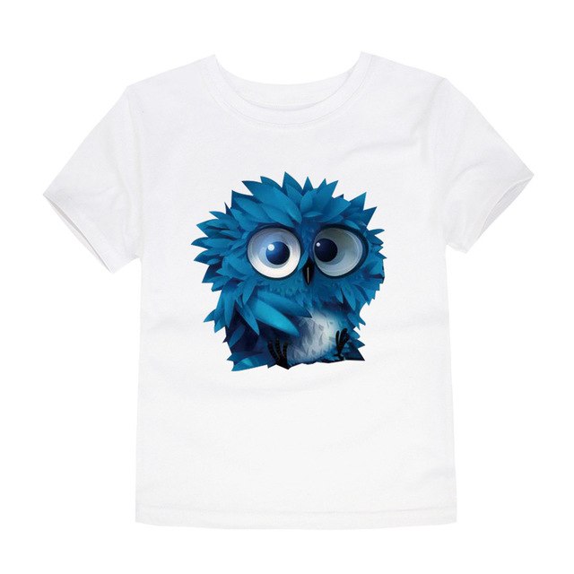3D Cartoon Owl T-Shirt