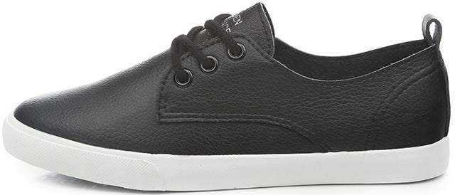 Casual Leather Lace-Up Loafers