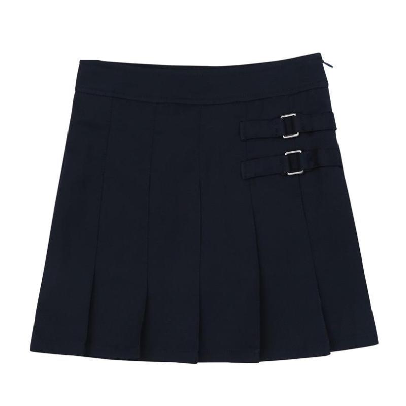 Dual Buckle Formal Skirt