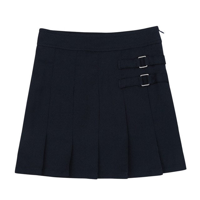 Dual Buckle Formal Skirt
